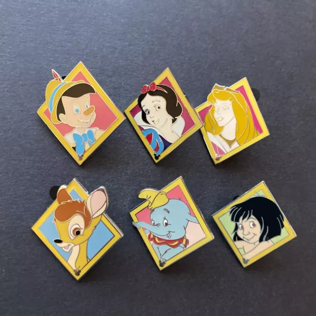 DLR - Cast Lanyard Series 4 - Classic Characters - 6 Pins ONLY Disney Pin 44486