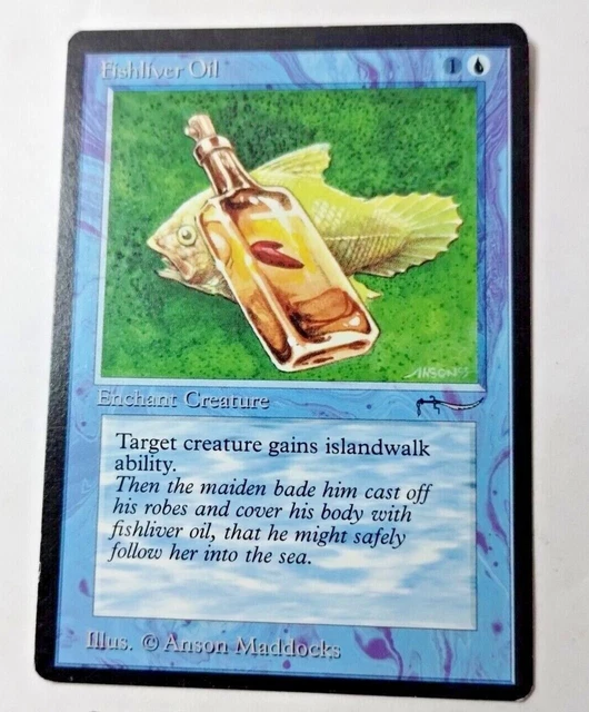 MTG Fishliver Oil (Light) Arabian Nights Regular Common - Uncirculated