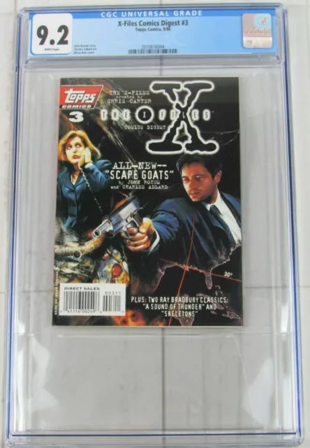 The X Files Comics Digest #3 CGC 9.2 Sept. 1996 Topps Comics 2010816004
