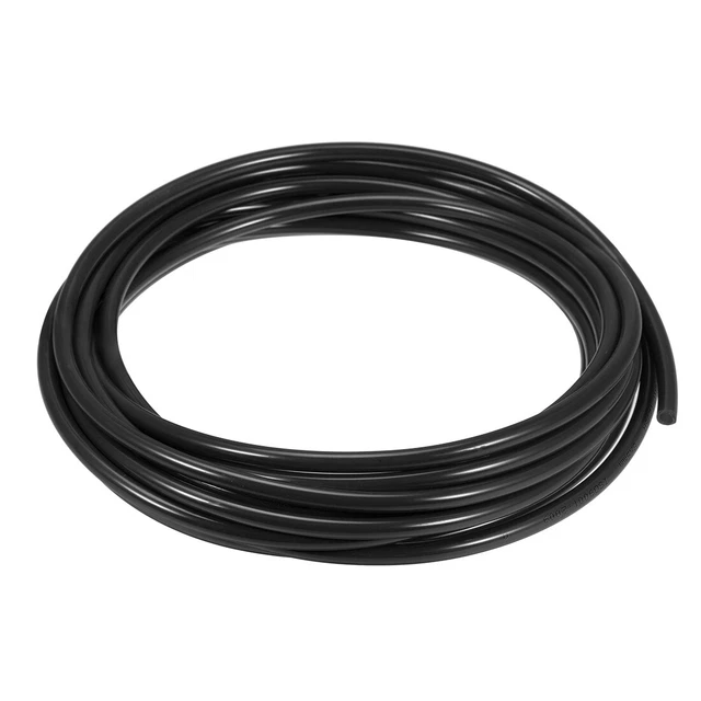 Neumática Aire Tubería, 8mm OD x 5mm ID 7m (275") PU Poliuretano Negro
