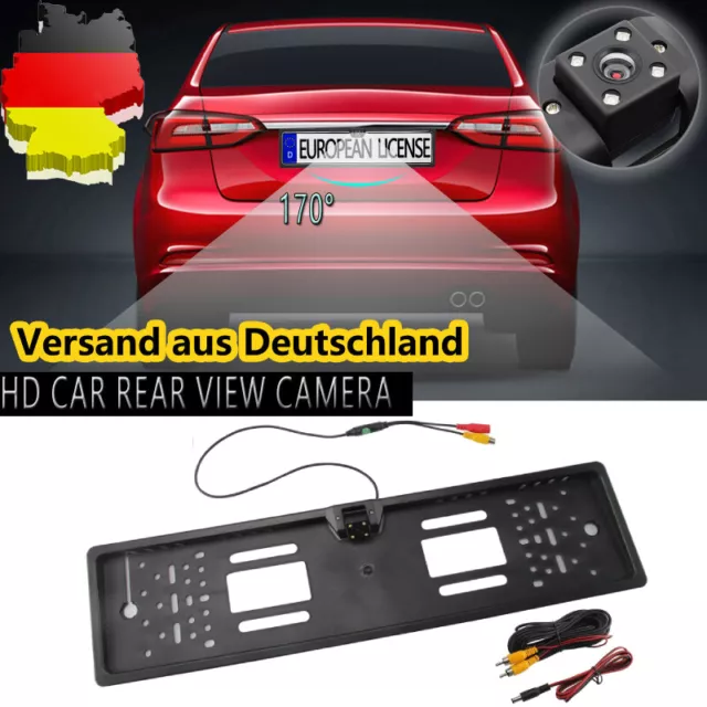 Auto 170 ° IR Rückfahrkamera kennzeichen Nachtsicht Nummernschild Einparkhilfe