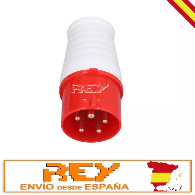 Enchufe Industrial 5 Polos 380V - IP44 | 16A 3P+N+T Envío 24/48h d538