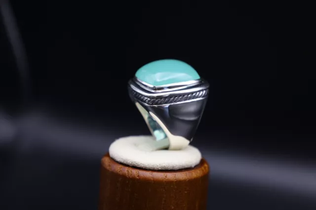 David Yurman 20mm Albion Aqua Chalcedony Ring