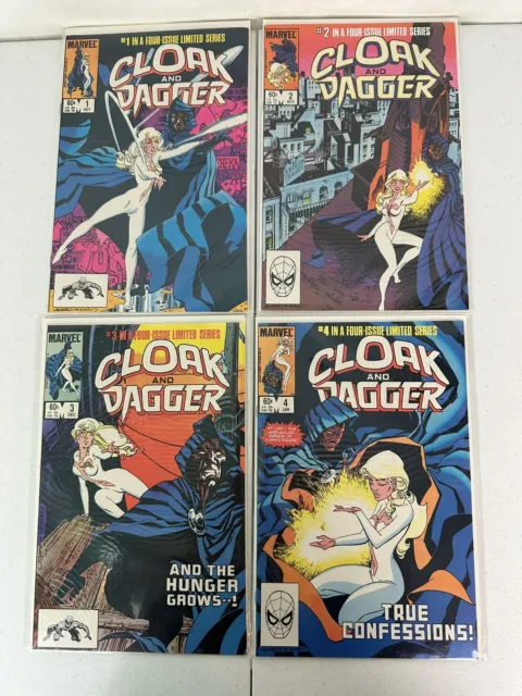 Cloak and Dagger Complete 1983 Marvel Limited Series 4 Issue Set Bagged Boarded