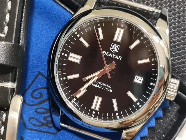 Orologio Meccanico Uomo Benyar - Automatico, Impermeabile 50m, Acciaio - Foto 7