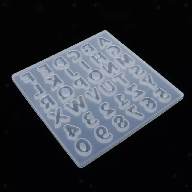 Lettere in silicone Numeri Stampo Resina Colata Gioielli Creazione di stampi 2