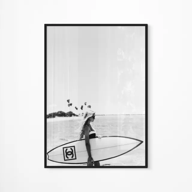 PLANCHE de surf CHANEL art de planche de surf Chanel imprimé