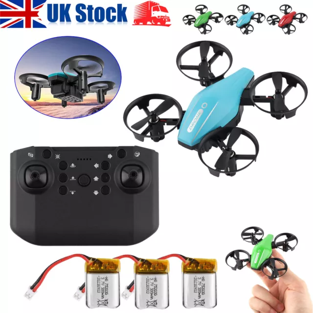 3Batteries Mini RC Drone Quadcopter 4CH 2.4G Toys Drone Helicopter for Kids Gift