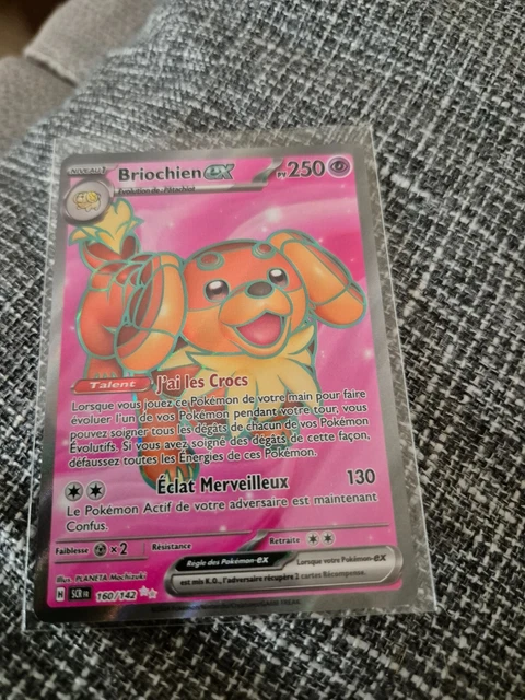 CARTE POKÉMON BRIOCHIEN ex 160/142 EV07 Couronne Stellaire Ultra Rare ...