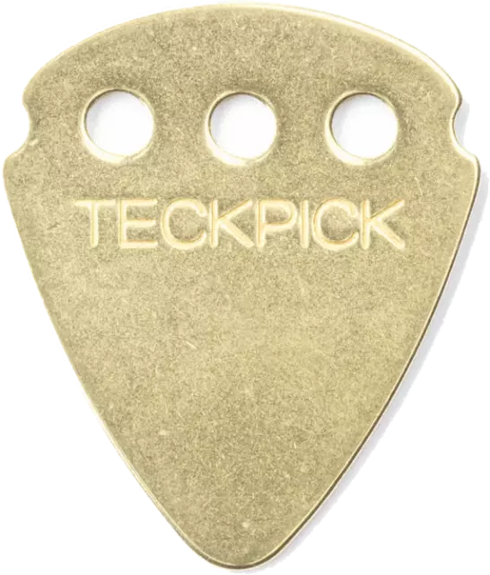 Jim Dunlop -  1 Médiator Teckpick BRASS en Aluminium pour guitare et basse