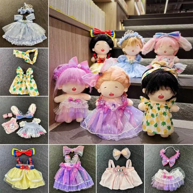 DIY Doll Clothes Multi Color Plush Toy Cartoon Doll Skirts  Dolls Accessories