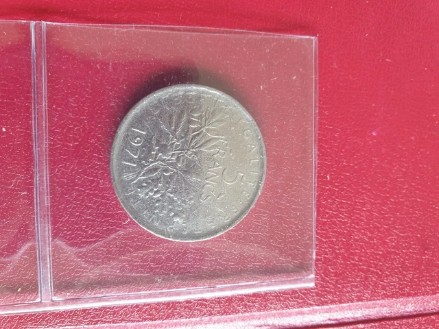 PIECE de 5 FRANCS - ANNEE 1971 - SEMEUSE - NICKEL - TBE