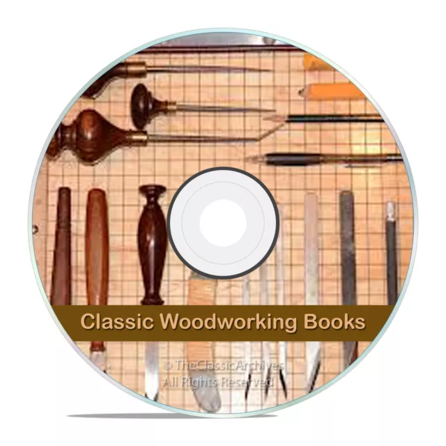 VINTAGE WOOD & WoodWorking Books, Carpentry, Wood Finishing, Carving