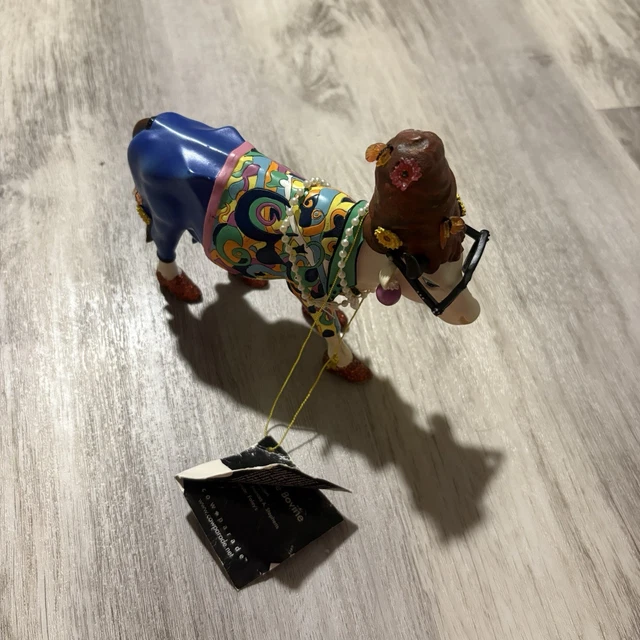 2002 COW PARADE Beehive Bovine Cow - AS IS. 2001 Disco Cow - AS IS