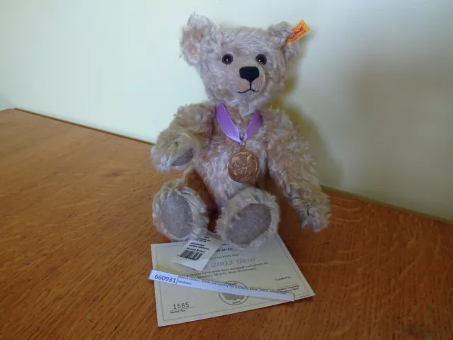 Steiff Teddy Bear 660931 Blond Colour, Made exclusively for Danbury Mint, 2003