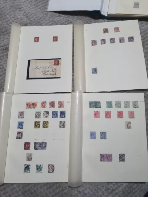 GB Great Britain Stamp Collection In Album Mint & Used