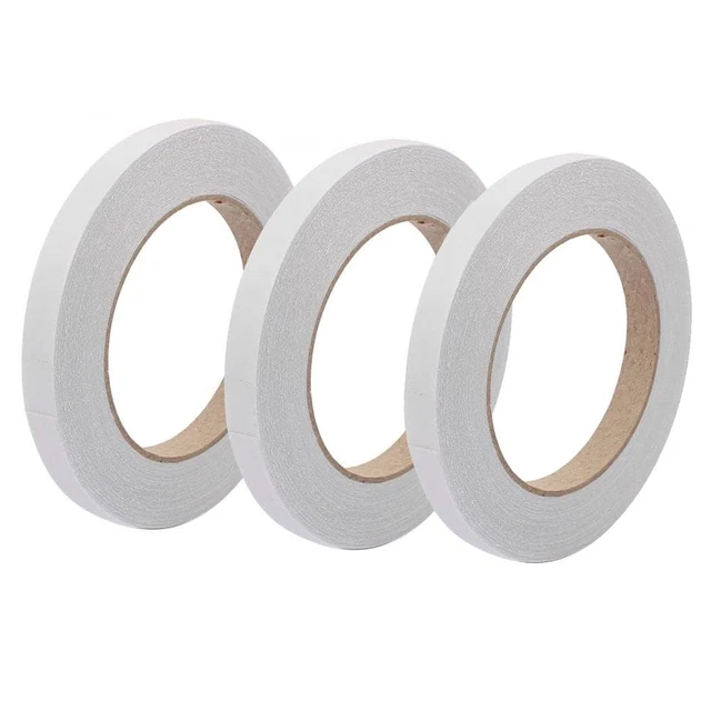PAQUETE DE 3 CINTA DE DOBLE CARA EXTRA FUERTE JKG® - 24mm x 8m - RESISTENTE - Montaje