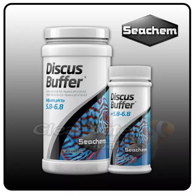 Seachem Discus Buffer Low pH GH AQUARIUM WATER SOFTENER Fish Tank Conditioner