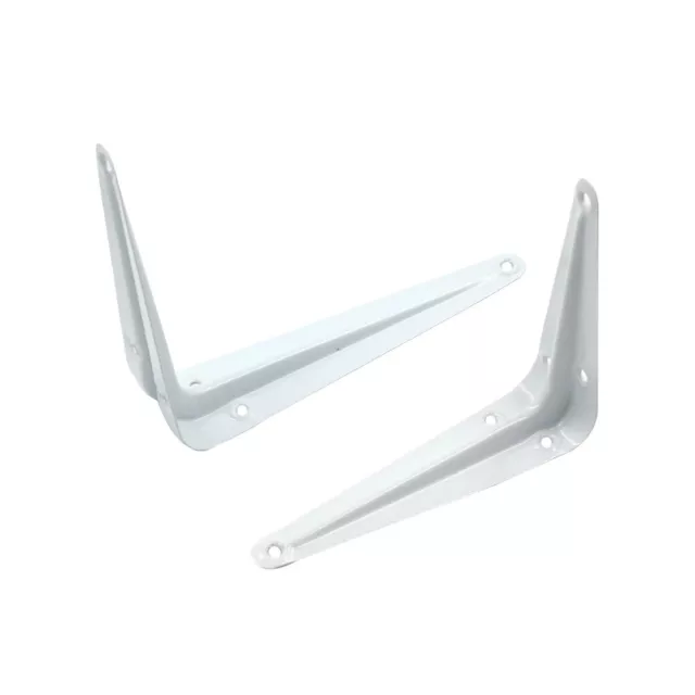 White Shelf Bracket Metal Shelf Shelving Support Wall Mount Brackets Sizes