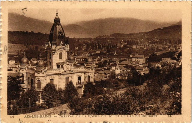 CPA AIX-les-BAINS - Chateau de la Roche du Roi et le Lac du BOURGET (653400)