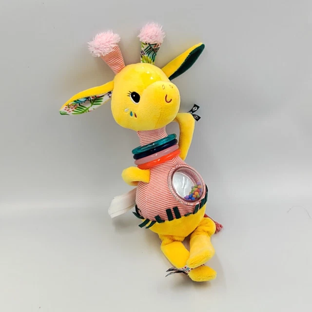 Doudou eveil girafe jaune Zia anneaux LILLIPUTIENS - 32570