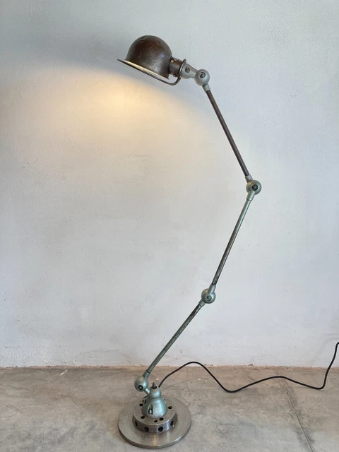 Lampada Industriale Vintage Jieldè 3 braccia con base Jielde