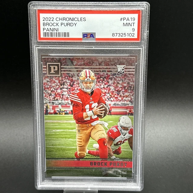 2022 Panini Chronicles Pa19 Brock Purdy Rc Psa 9 San Francisco 49ers