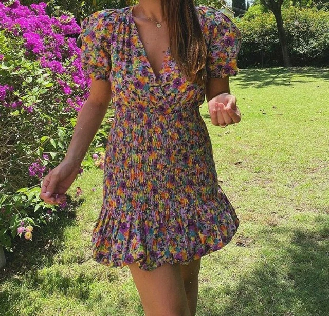 strapless open back dress Peyton Purple Lily Print Satin Sweetheart-Neck Midi Dress With Pleat – Club  L London main image 0