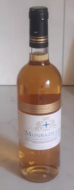 ancienne bouteille vin blanc MONBAZILLAC 2014 à St Laurent - 12,5°- neuve