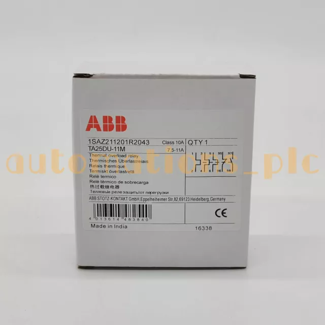 New in box ABB TA25DU-11M Thermal Overload Relay Fast Delivery &AP
