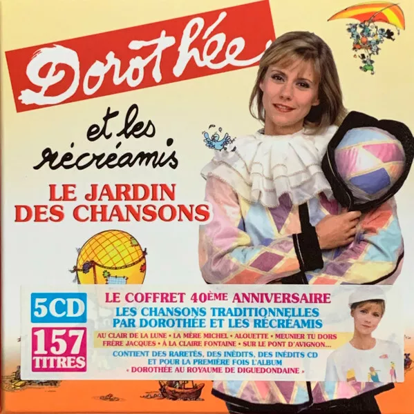 COFFRET 5xCD DOROTHEE & LES RECREAMIS LE JARDIN DES CHANSONS RARE NEUF / BLISTER