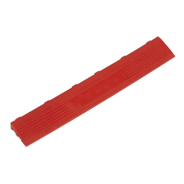 Sealey FT3ERF Polypropylen Boden Fliesen Rand 400 x 60mm Rot Buchse - Pack 6