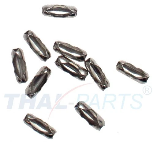 Pack años 50 cierre de presión para cadenas esféricas 4,5mm acero inoxidable
