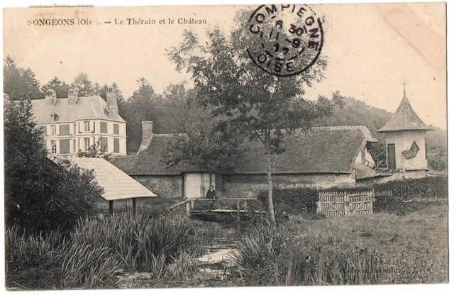 CPA 60 - SONGEONS (Oise) - Le Thérain et le Château