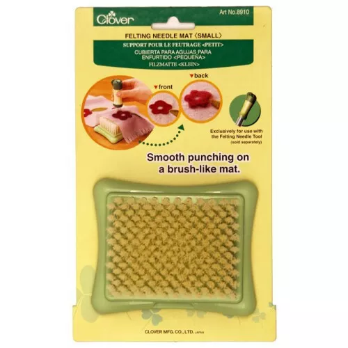 Clover Alfombra de Fieltro Batanado Needle Mat 8910 Smal & 8911 Large Seta Nuevo