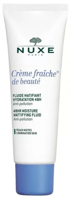 Nuxe Crème Fraîche De Beauté Fluide Matifiant Peaux Mixtes 50ml