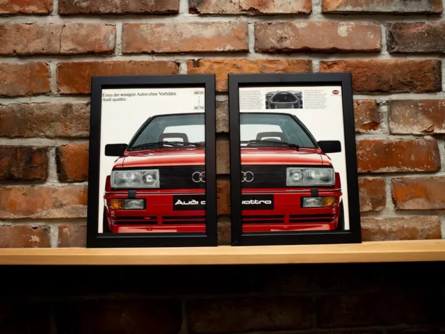 Originales Audi Coupe Poster/ Reklame 1984