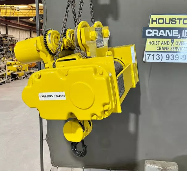R&M 2 Ton Electric Wire Hoist w/ Motorized Trolley, Spacemaster, 20' Lift, 460V