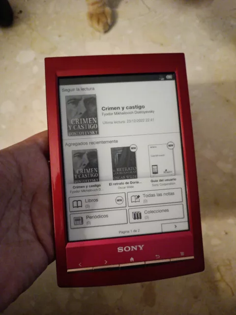 ebook reader ereader sony prs t1 libro tinta electronica wifi Book Ibook