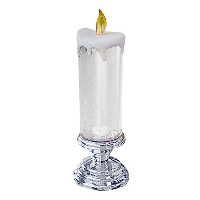 Luces LED con velas de degradado de 7 colores luces nocturnas LED para comedor en casa (astilla)