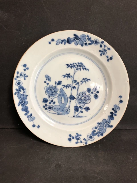 Assiette en porcelaine blanc bleu de chine Compagnie Des Indes