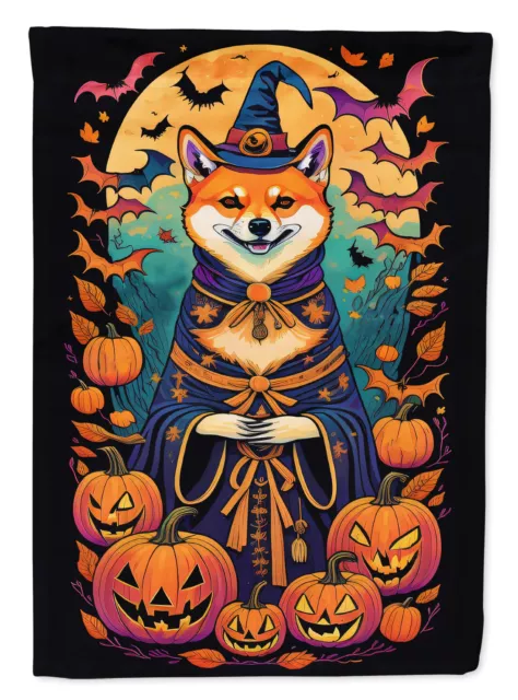 Shiba Inu Witchy Halloween Flag