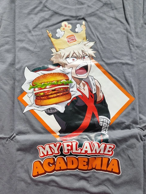 T-shirt My Hero Academia Burger King Taille M - Neuf Sous Blister, Multicolore