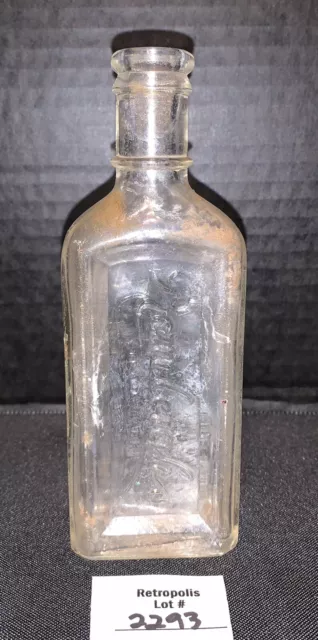 ANTIQUE DRUGGIST PHARMACY Medicine Bottle RAWLEIGH'S GLASS