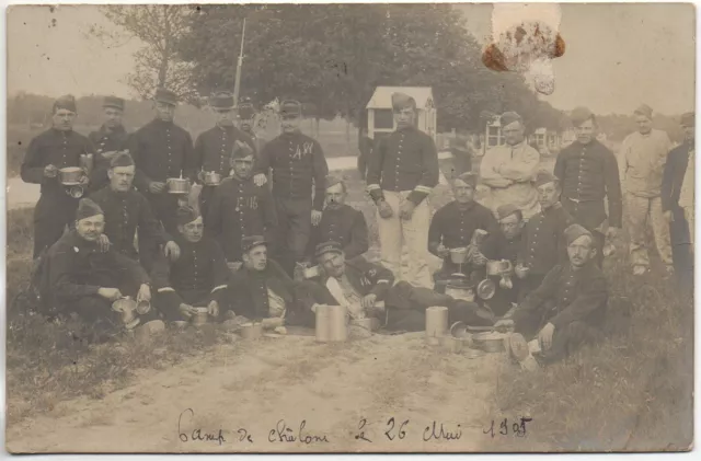 CHALONS SUR MARNE - Marne - CPA 51 - Vie MILITAIRE - le camp - CARTE PHOTO