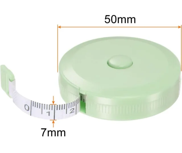 Retractable Soft Tape Measure 1.5m 5ft 60" Sewing Tailor Body Measuring