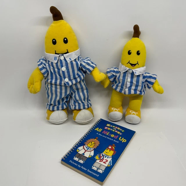 VINTAGE BANANAS IN Pyjamas B1 and B2 Plush toys & flip book 60.00