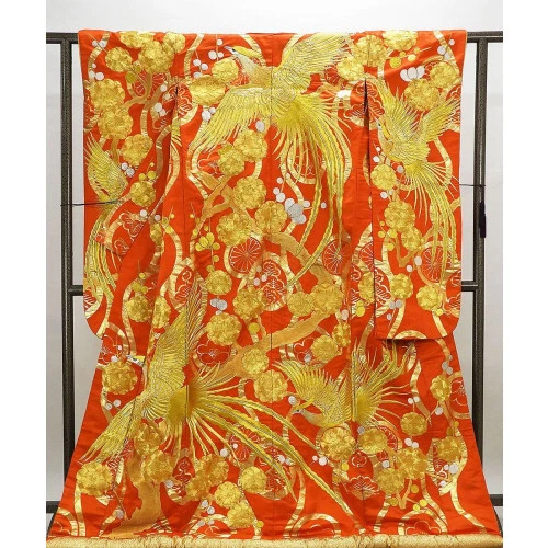 Japanese traditional kimono Uchikake pure silk for Wedding from Japan 2309_33