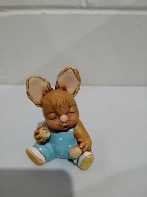 Pendelfin Rabbit "Hot Pot" Hand Painted Stonecraft Bunny Figurine, Unboxed
