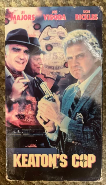Keaton’s Cop (1990) Cannon VHS - Lee Majors, Abe Vigoda, Don Rickles